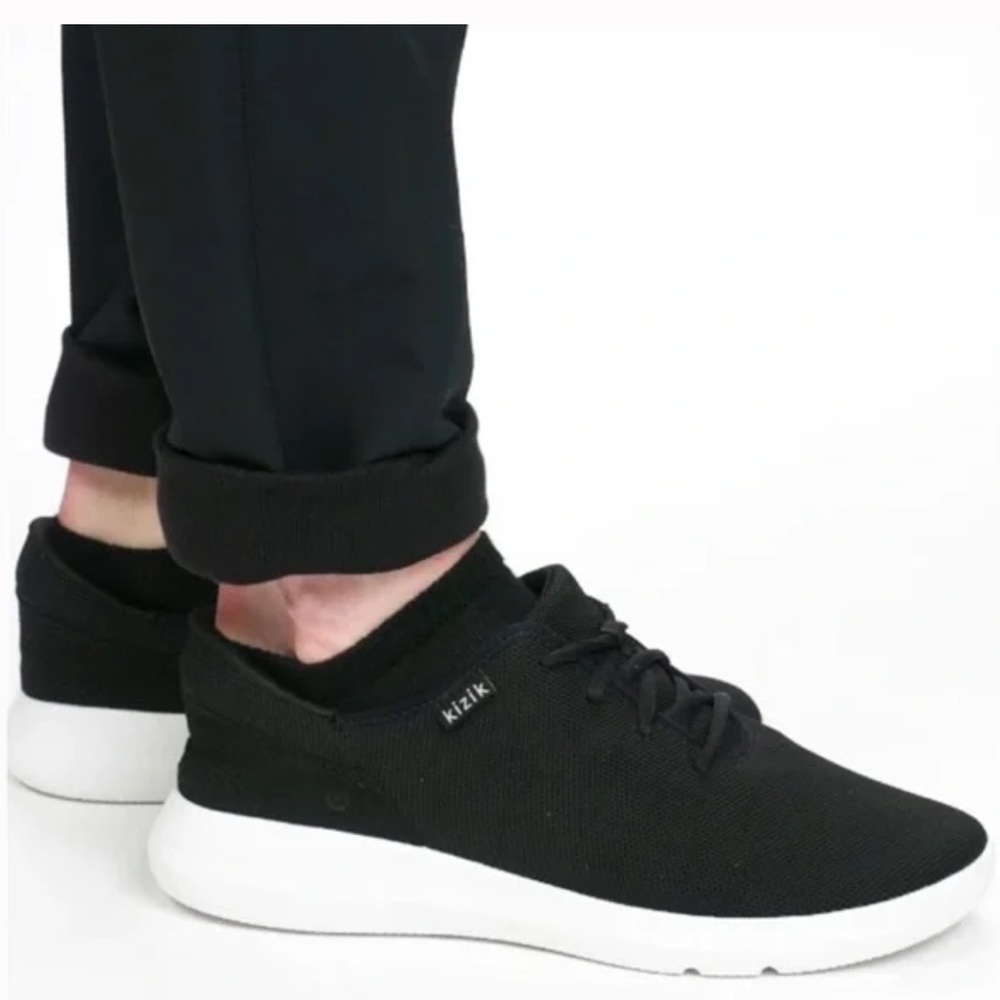 Kizik Madrid Eco Knit Slip-On Sneakers Casual Shoes Men’s Black Size 12